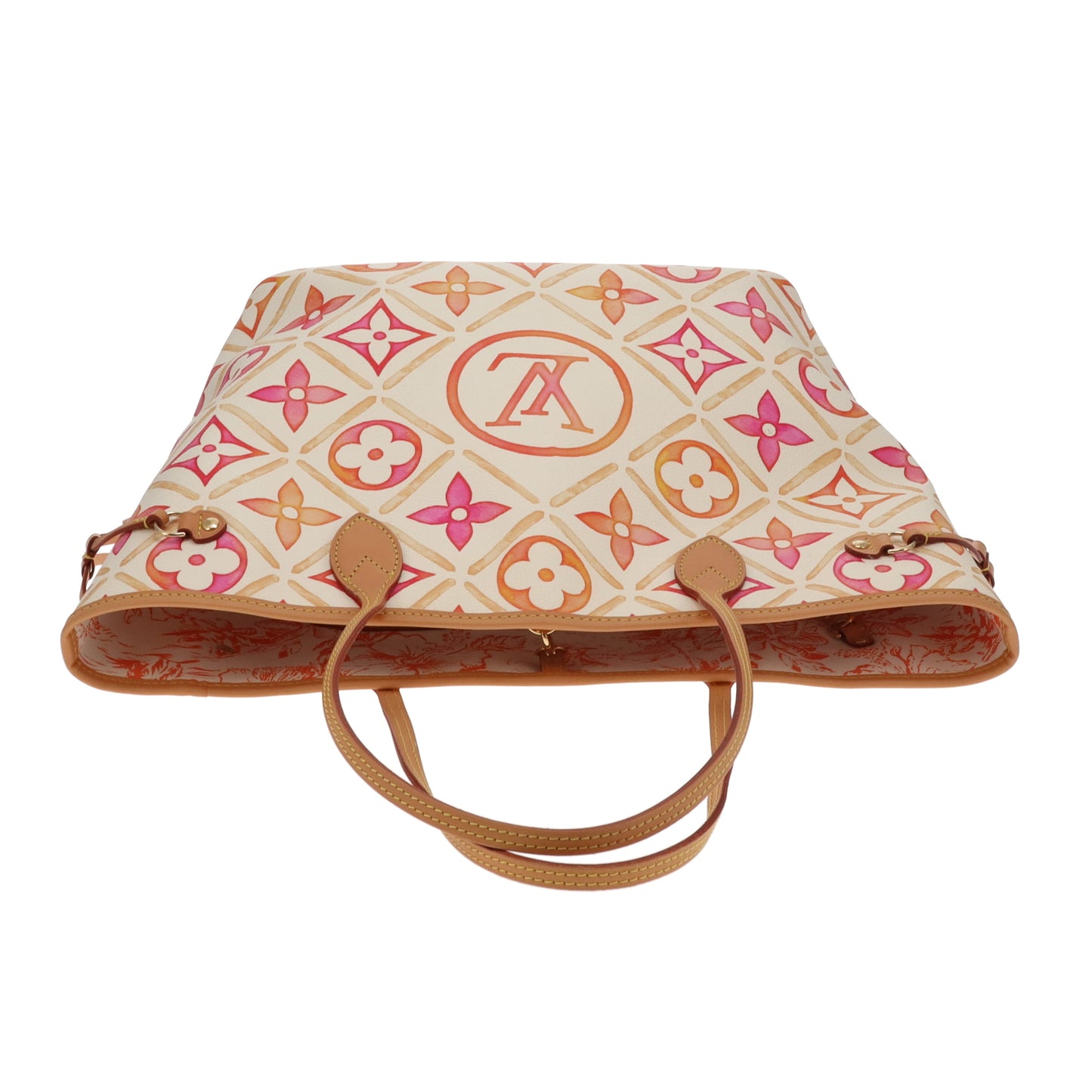 Louis Vuitton Neverfull MM & Pochette By The Pool Pink/Orange