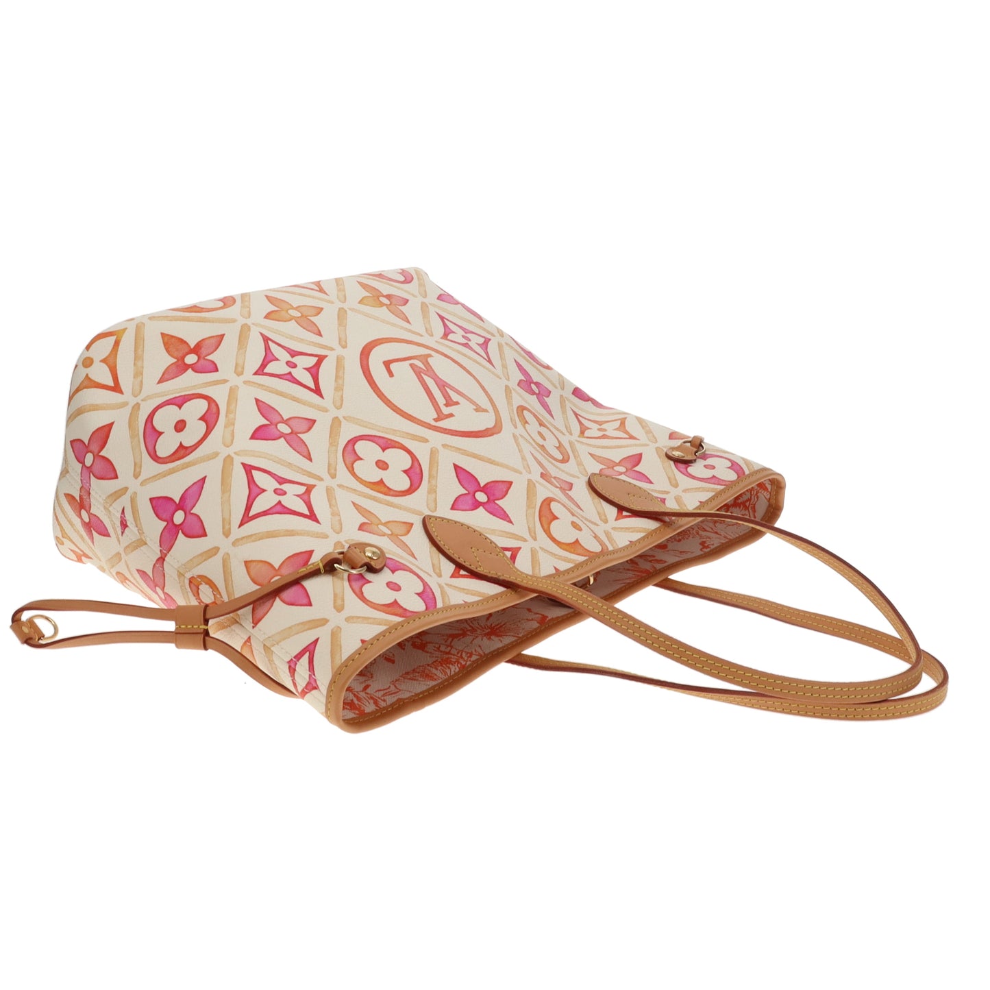 Louis Vuitton Neverfull MM & Pochette By The Pool Pink/Orange