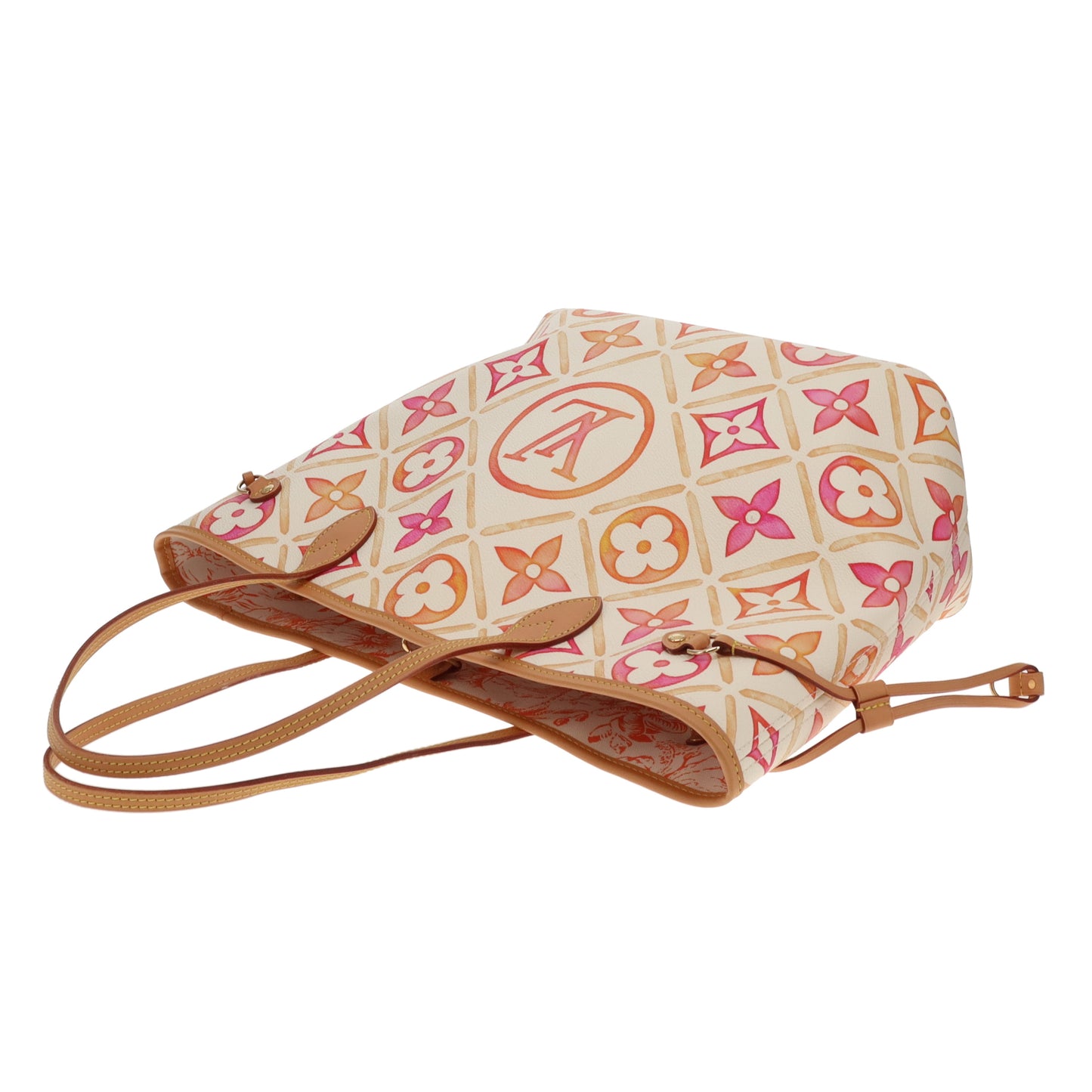 Louis Vuitton Neverfull MM & Pochette By The Pool Pink/Orange