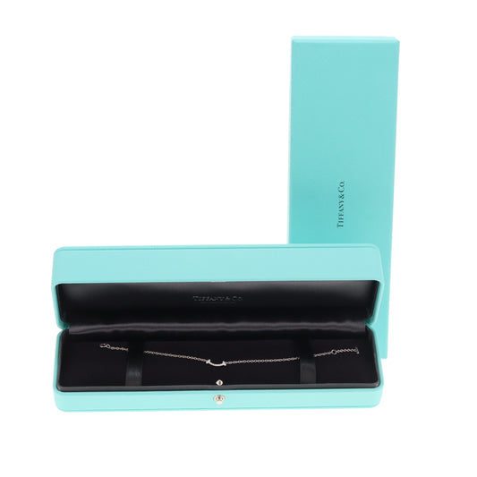 Tiffany & Co T Smile Bracelet In White Gold With Brilliant Diamonds