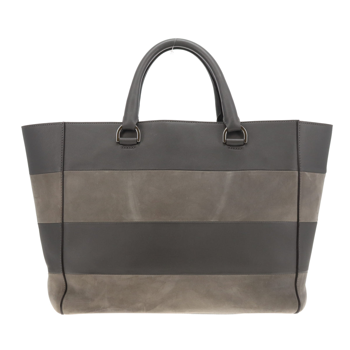 Mulberry Willow Tote Large Ltd Edition Grey Leather & Suede Panels