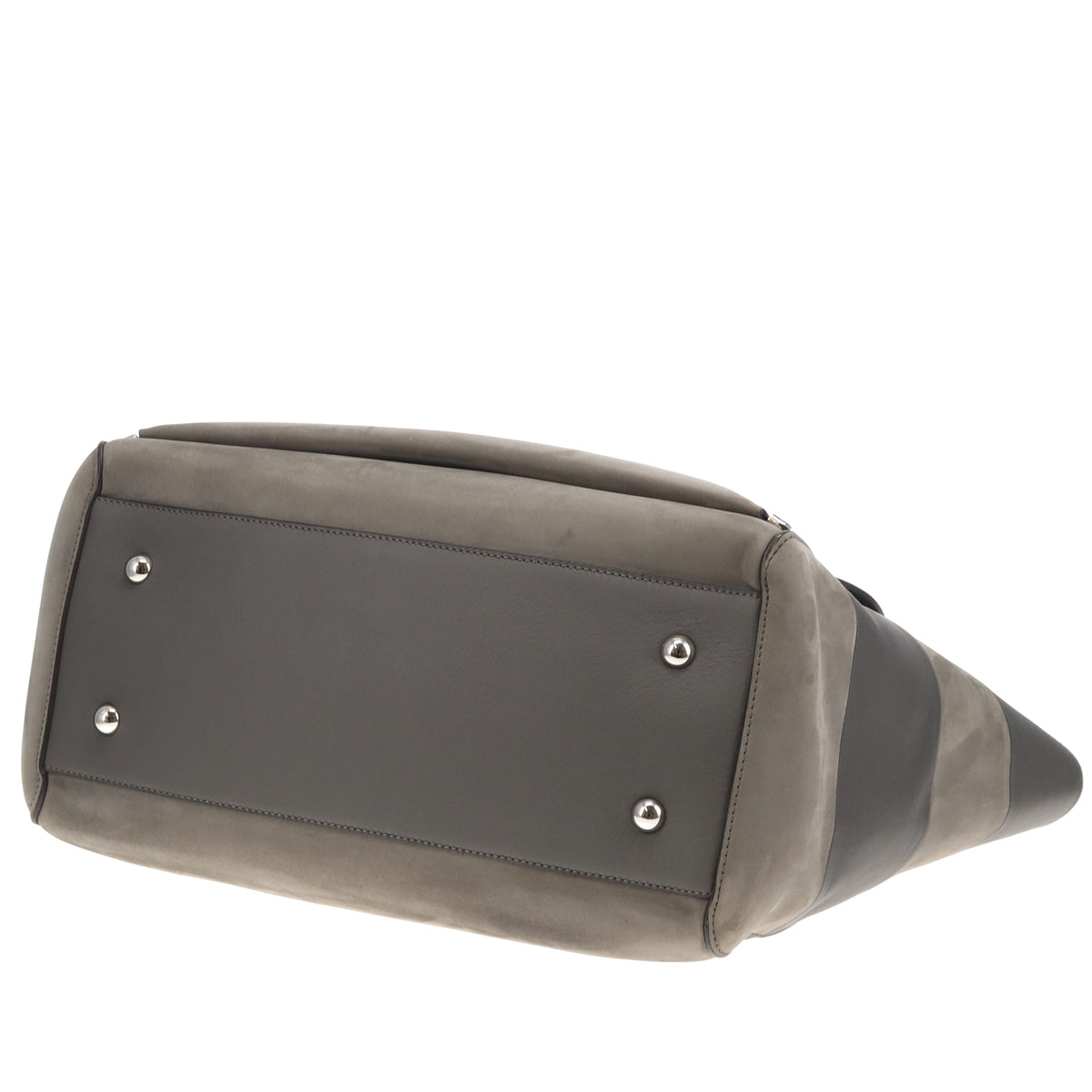 Mulberry Willow Tote Large Ltd Edition Grey Leather & Suede Panels