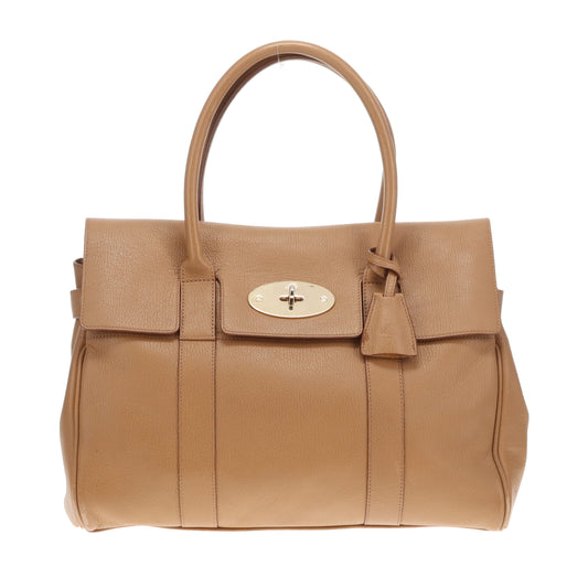 Mulberry Bayswater In Deer Brown Grained Leather