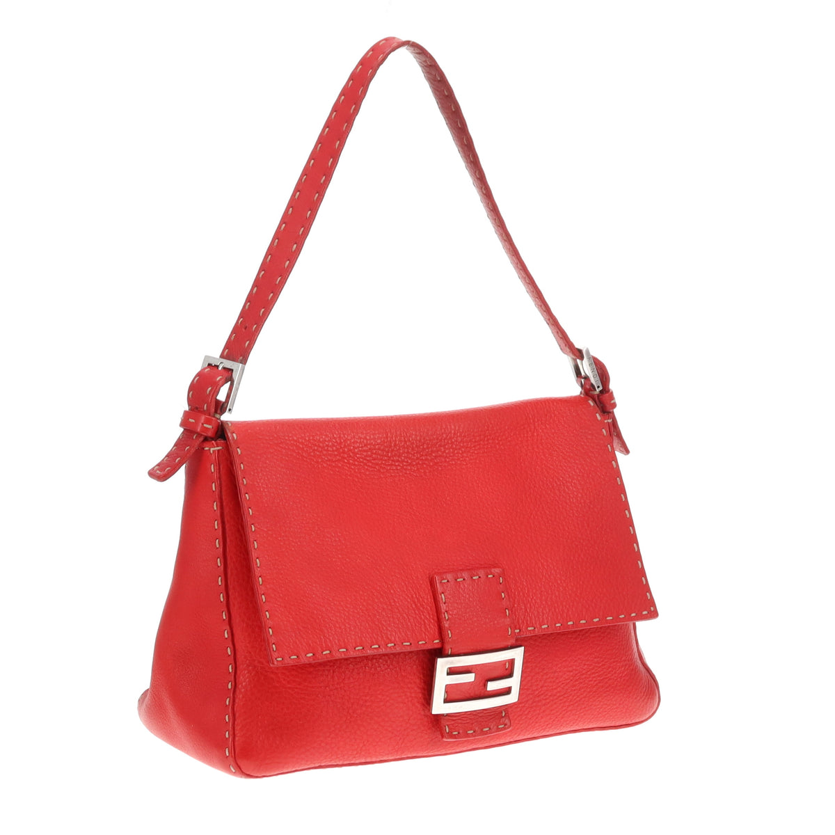 Fendi Mama Forever Selleria Leather Red
