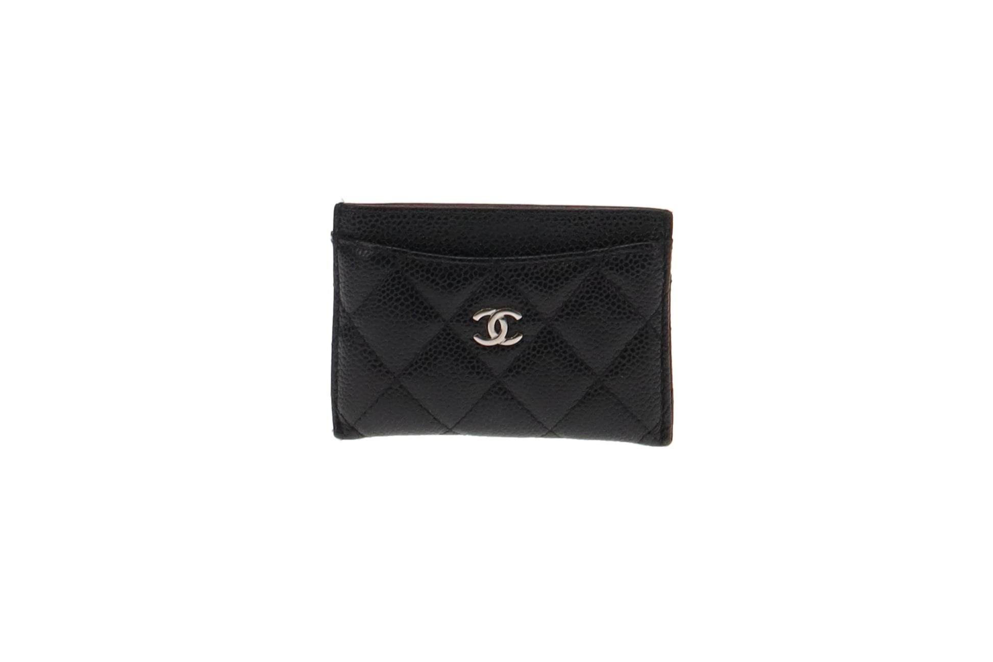 Chanel Classic Small Flap Wallet Trifold Black Caviar GHW SKC1586