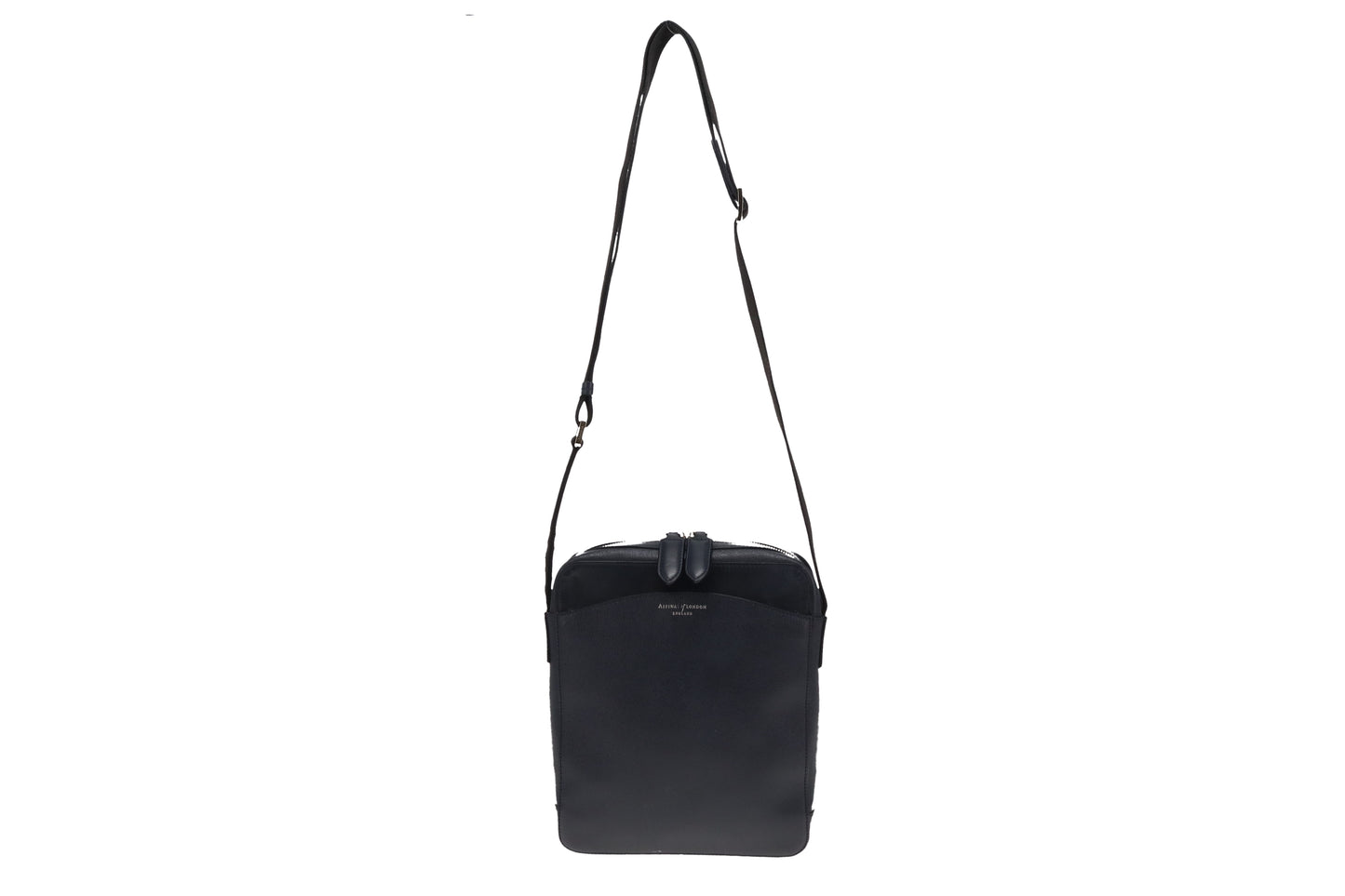 Aspinal Of London Mens Navy The Anderson Messenger