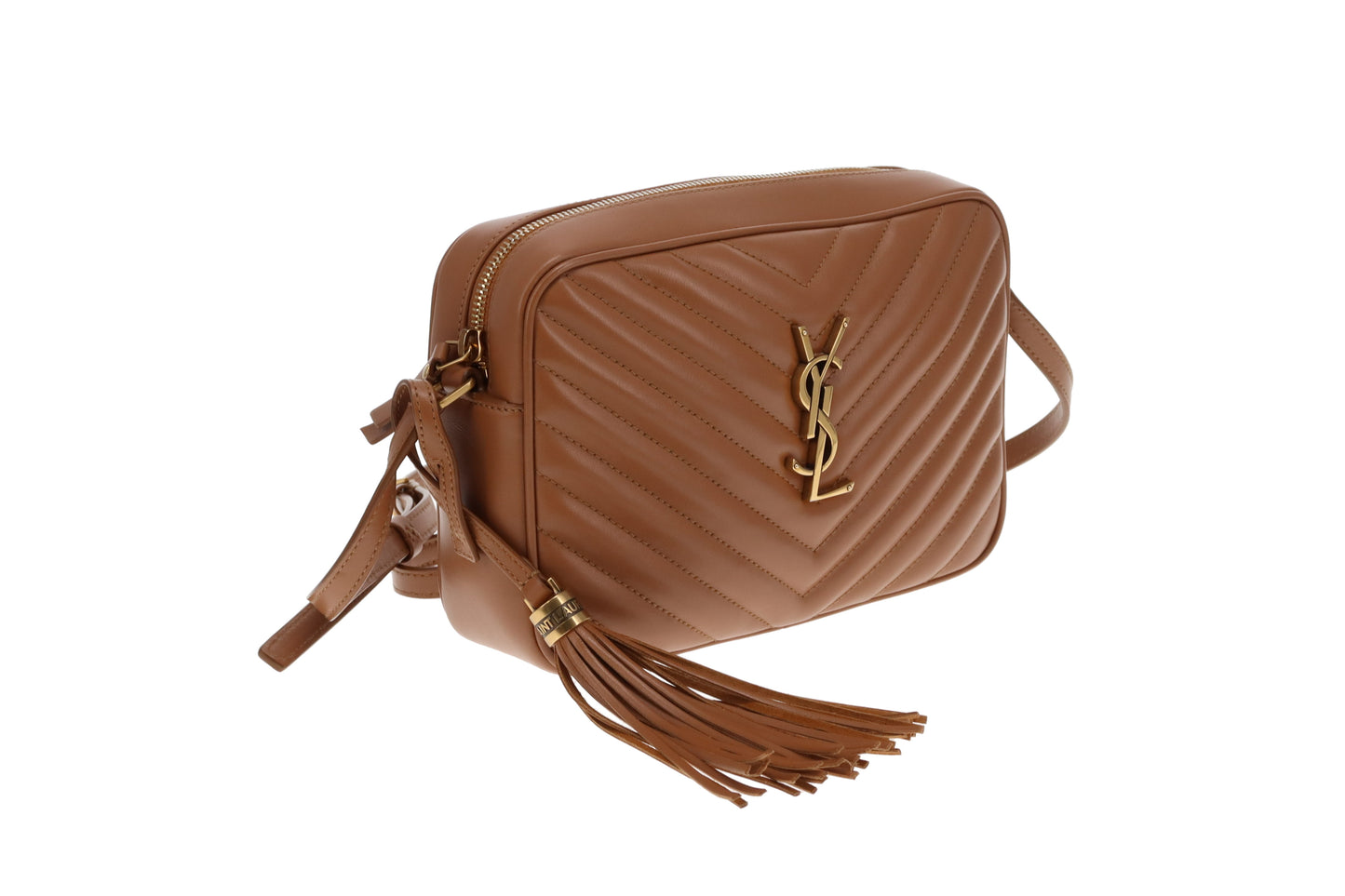 Saint Laurent Lou Camera Bag In Honey Brown