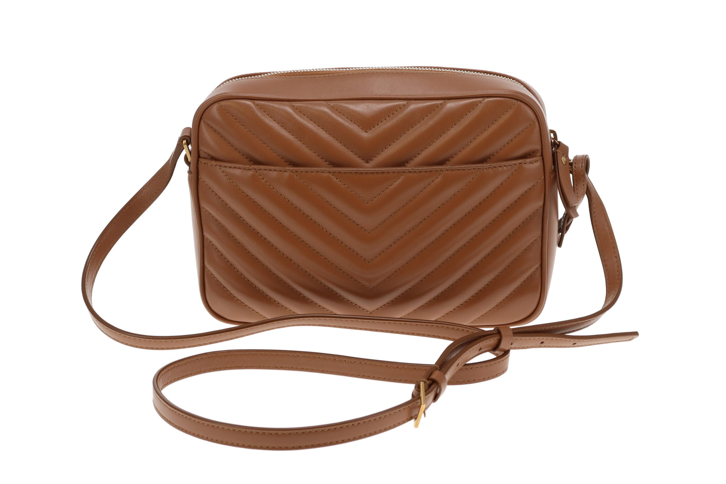 Saint Laurent Lou Camera Bag In Honey Brown