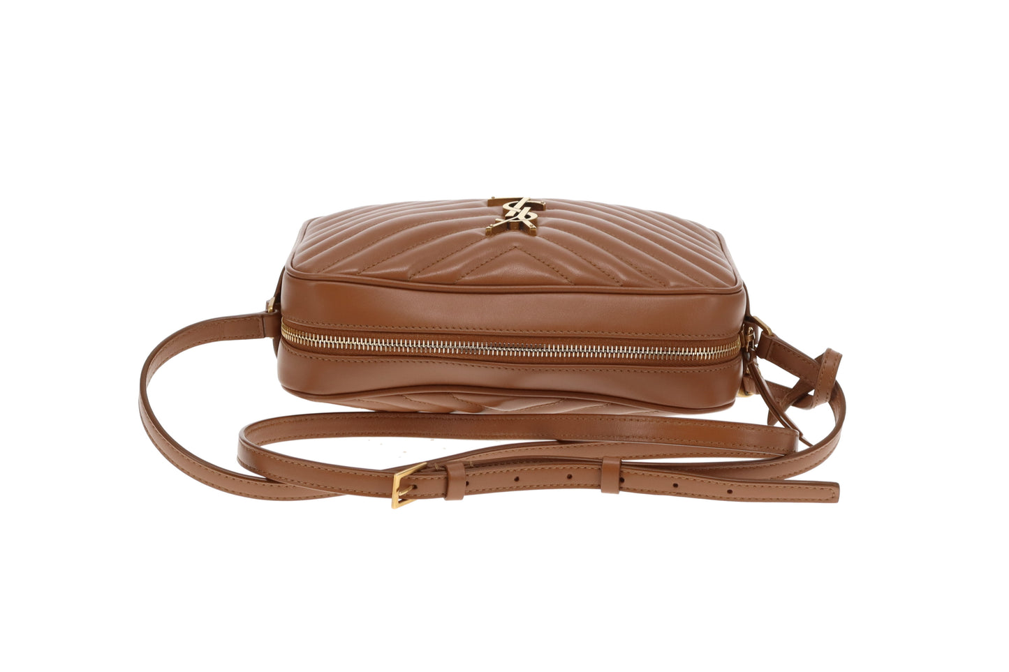Saint Laurent Lou Camera Bag In Honey Brown
