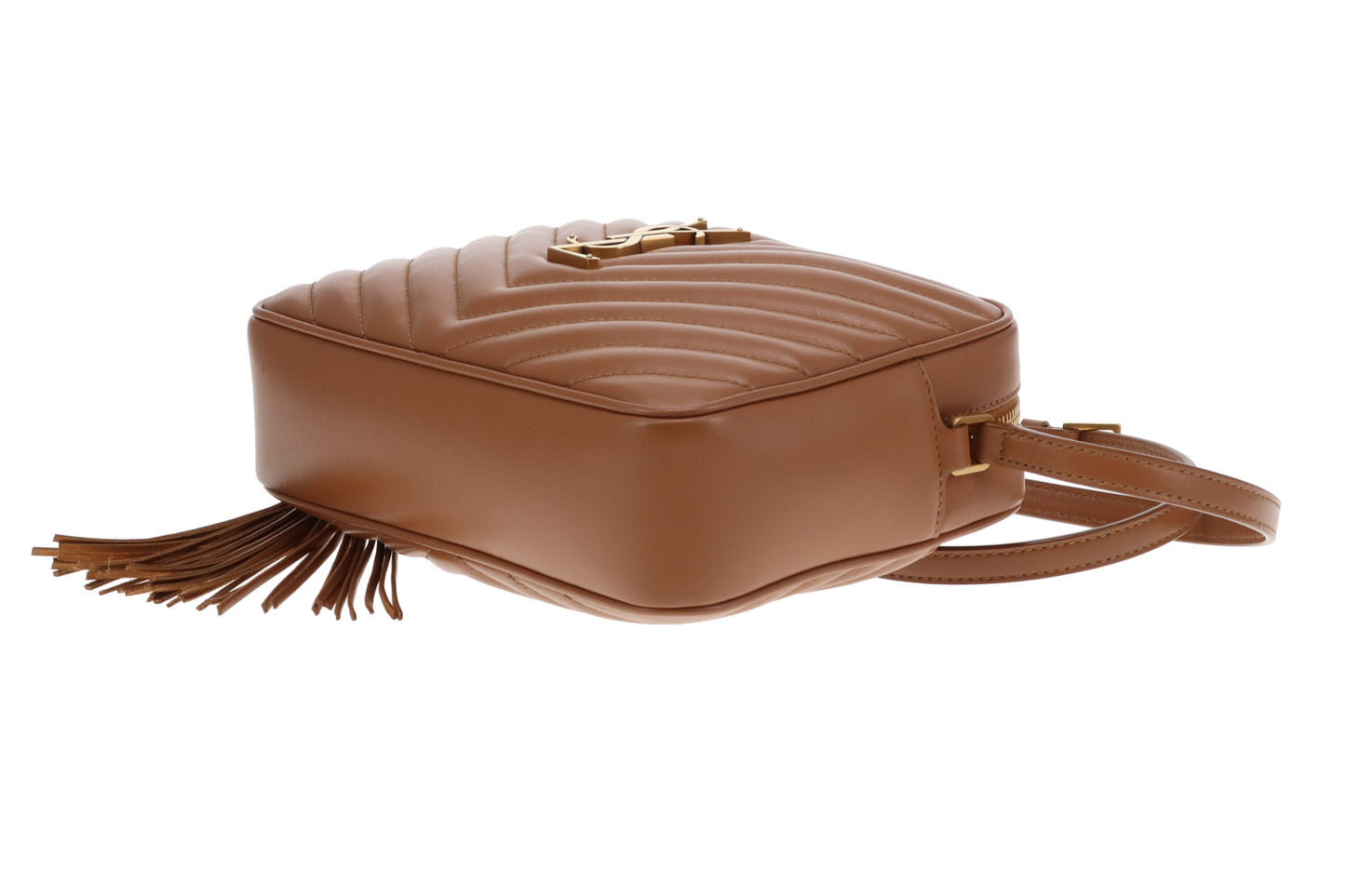 Saint Laurent Lou Camera Bag In Honey Brown