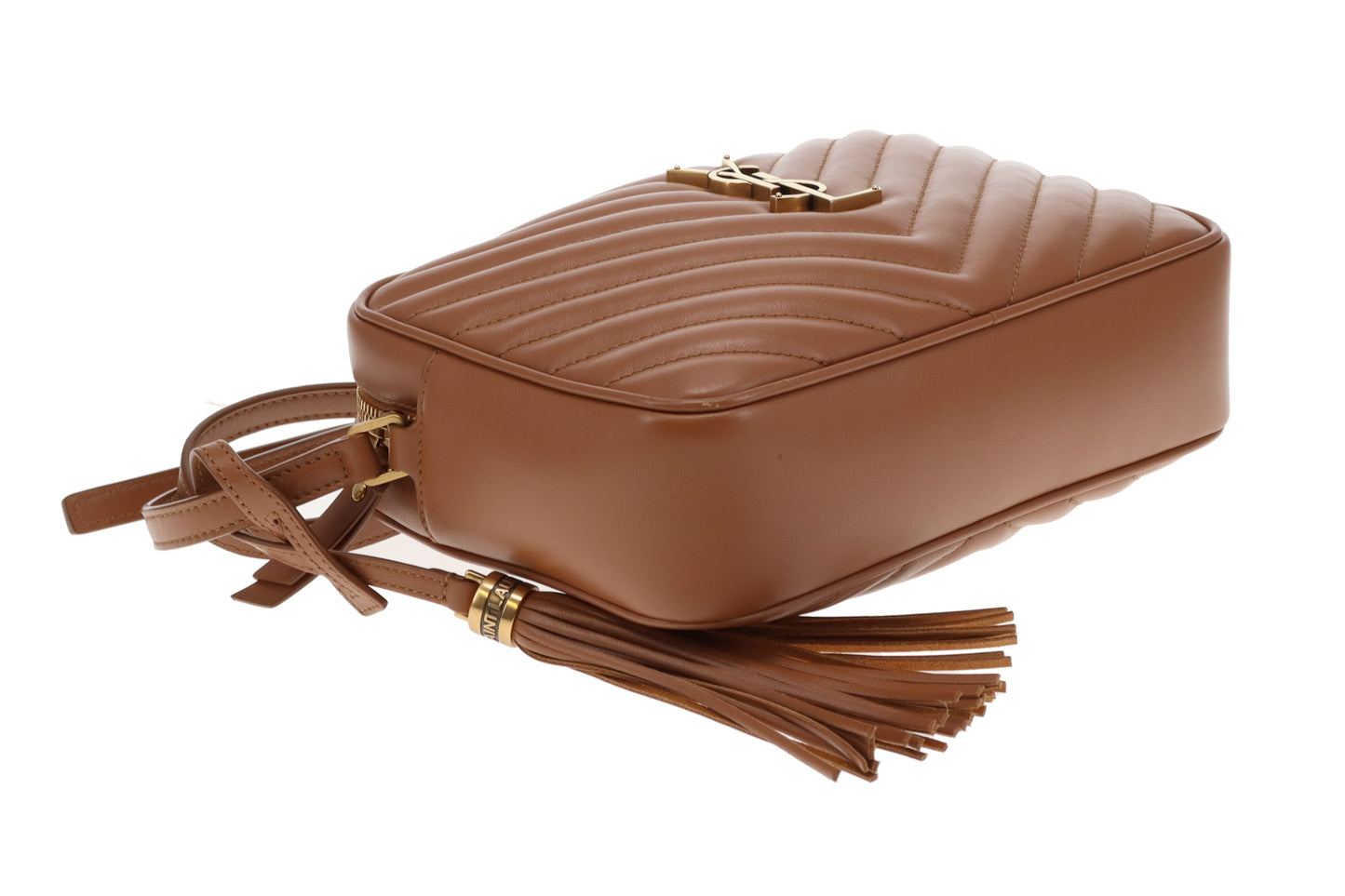 Saint Laurent Lou Camera Bag In Honey Brown