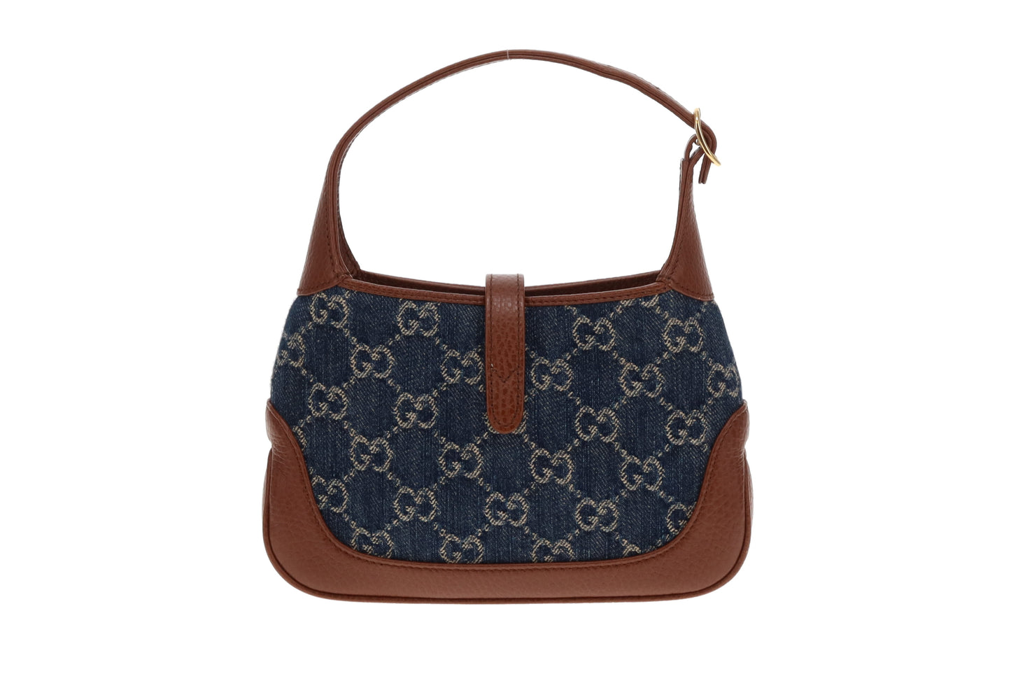 Gucci Jackie Mini 1961 In Blue GG Denim