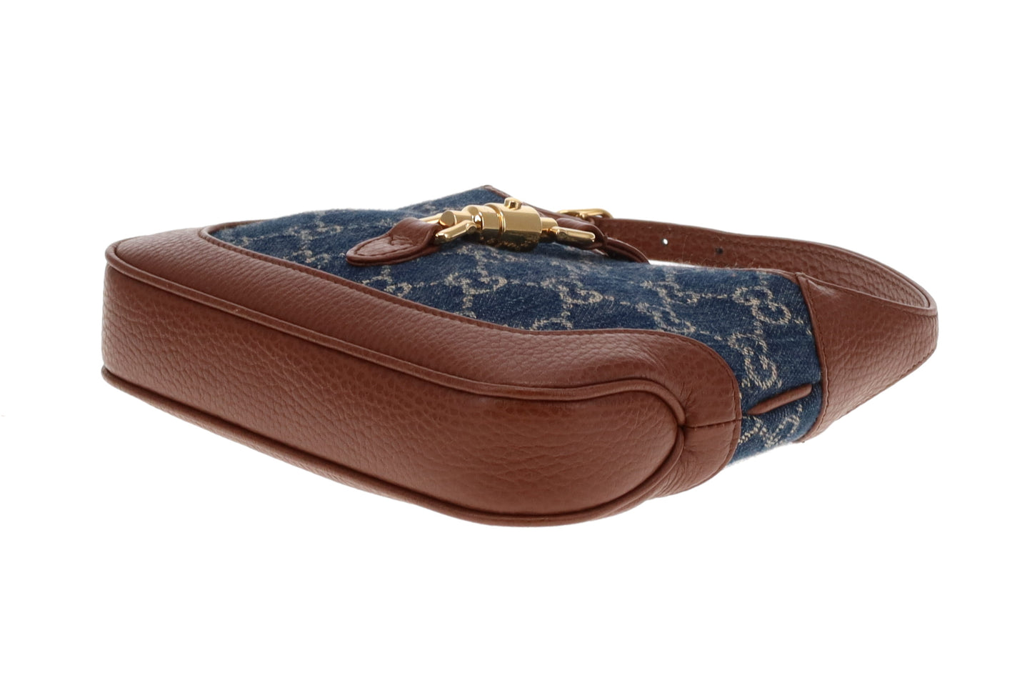 Gucci Jackie Mini 1961 In Blue GG Denim