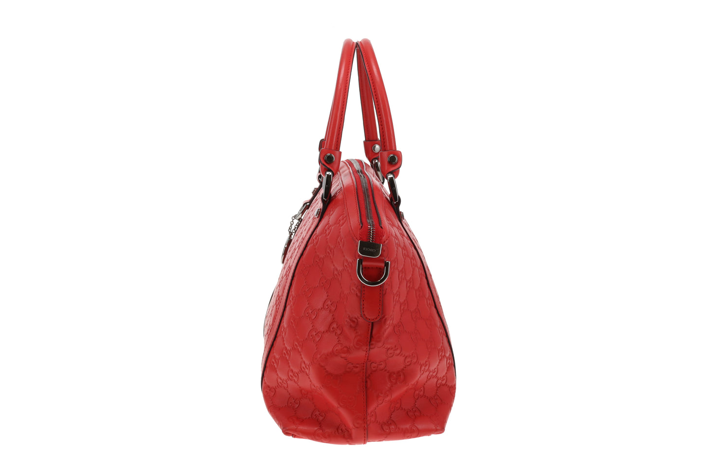Gucci 2-Way Bag Red Guccissima Leather SHW