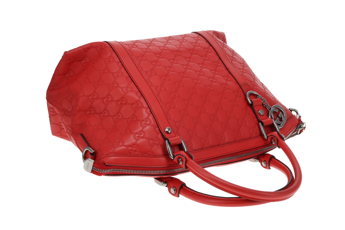 Gucci 2-Way Bag Red Guccissima Leather SHW