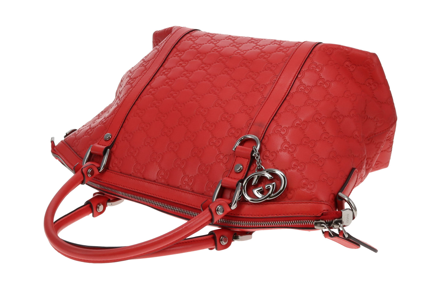 Gucci 2-Way Bag Red Guccissima Leather SHW