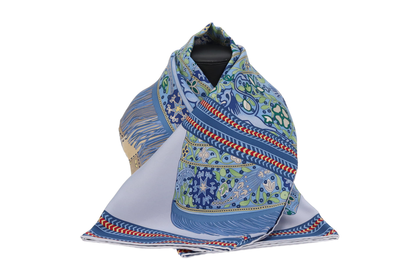 Hermes Selle Des Steppes 90cm Silk Scarf