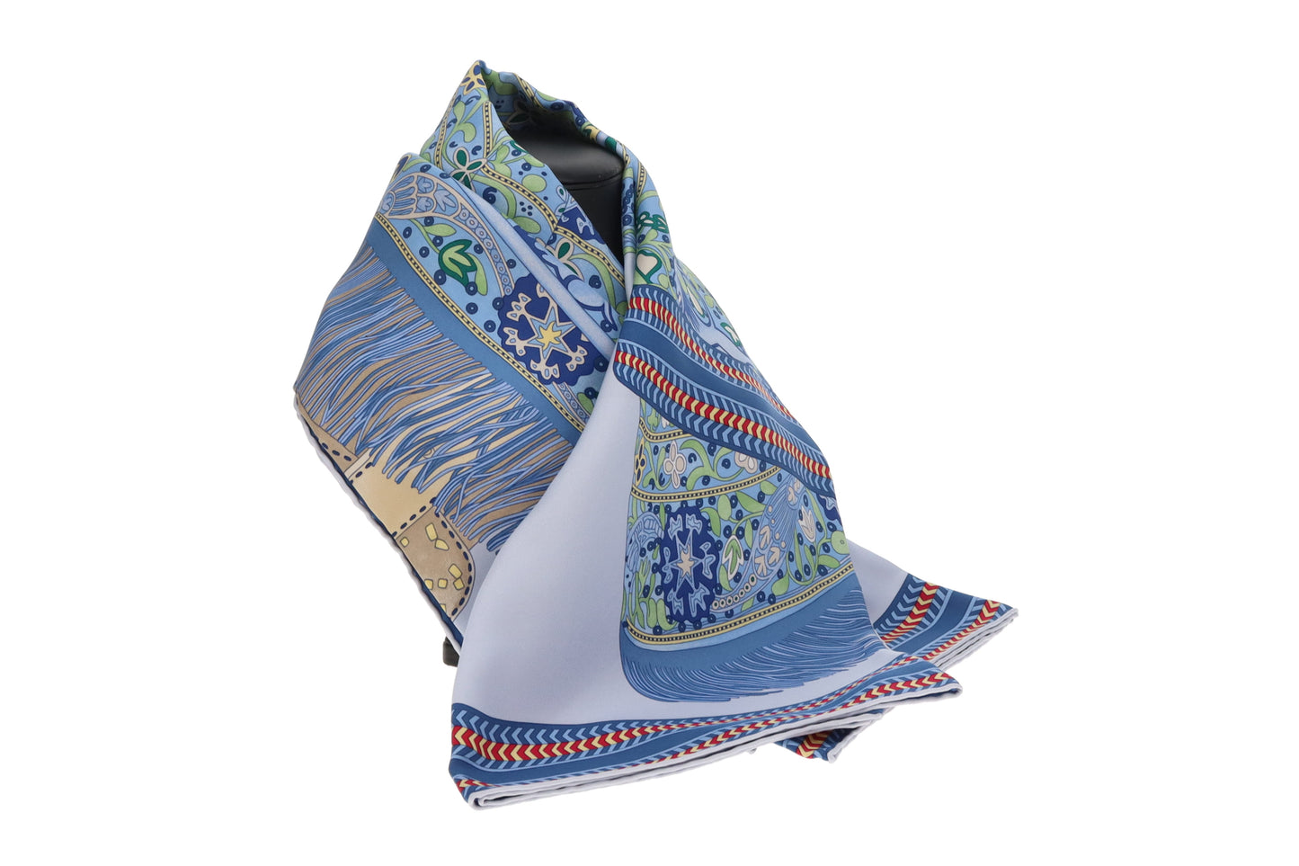 Hermes Selle Des Steppes 90cm Silk Scarf