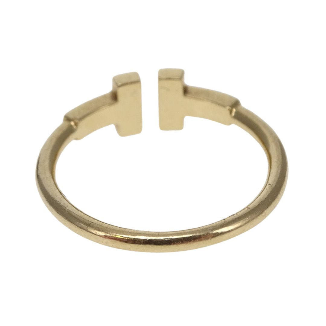 Tiffany & Co T Wire Ring Yellow Gold and Diamond - size 52
