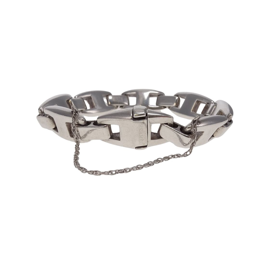 Hermes Casisopee Bracelet Sterling Silver GM