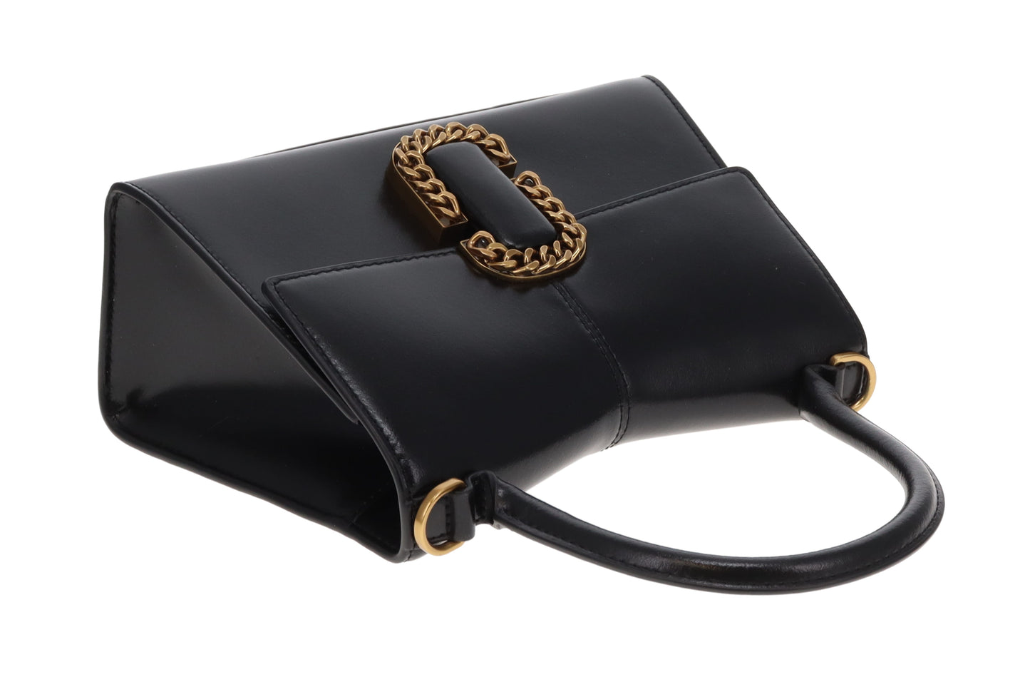 Marc Jacobs The St Marc Top Handle Bag Black Leather 2