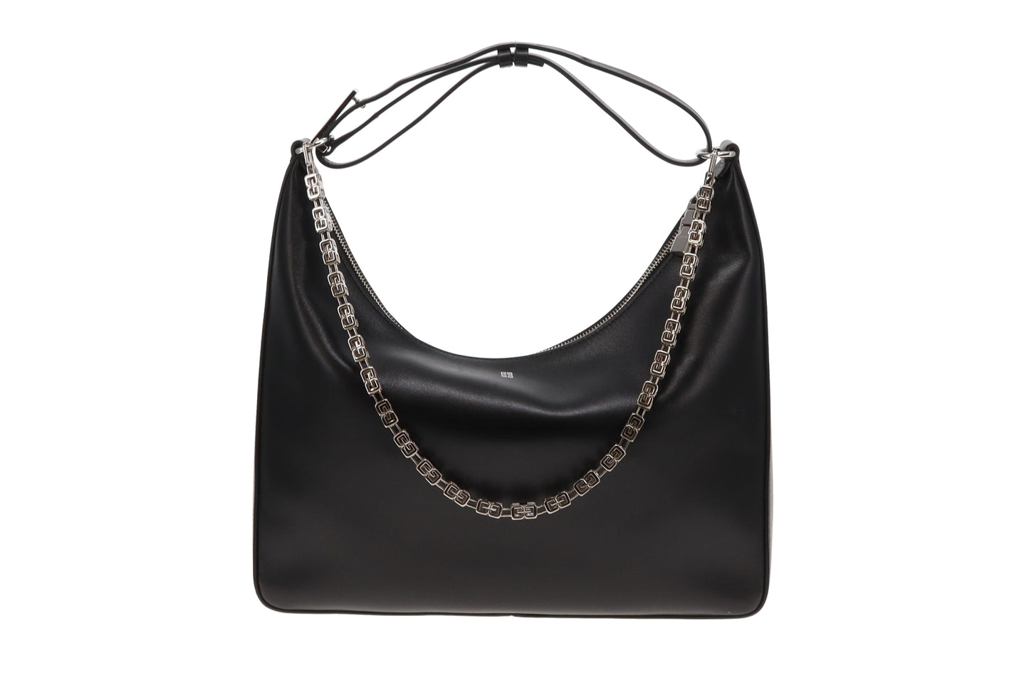 Givenchy Black Leather Moon Cut Out Shoulder Bag