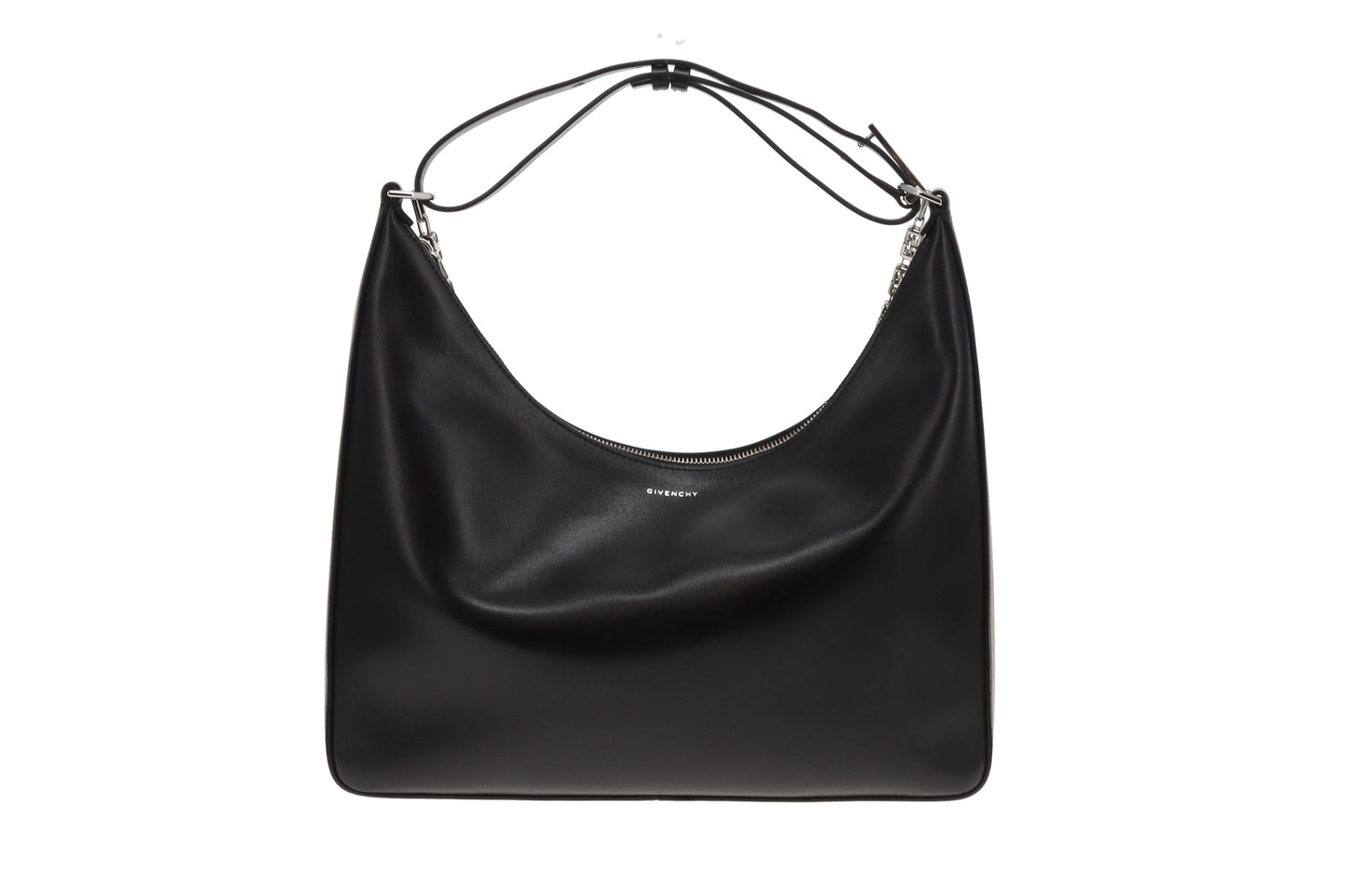 Givenchy Black Leather Moon Cut Out Shoulder Bag