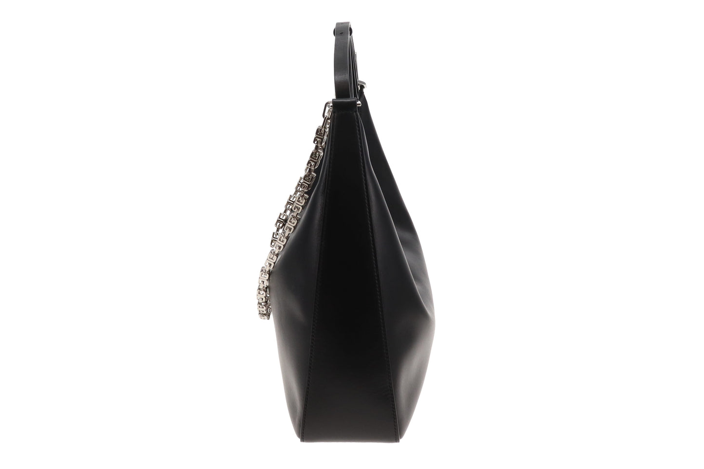 Givenchy Black Leather Moon Cut Out Shoulder Bag
