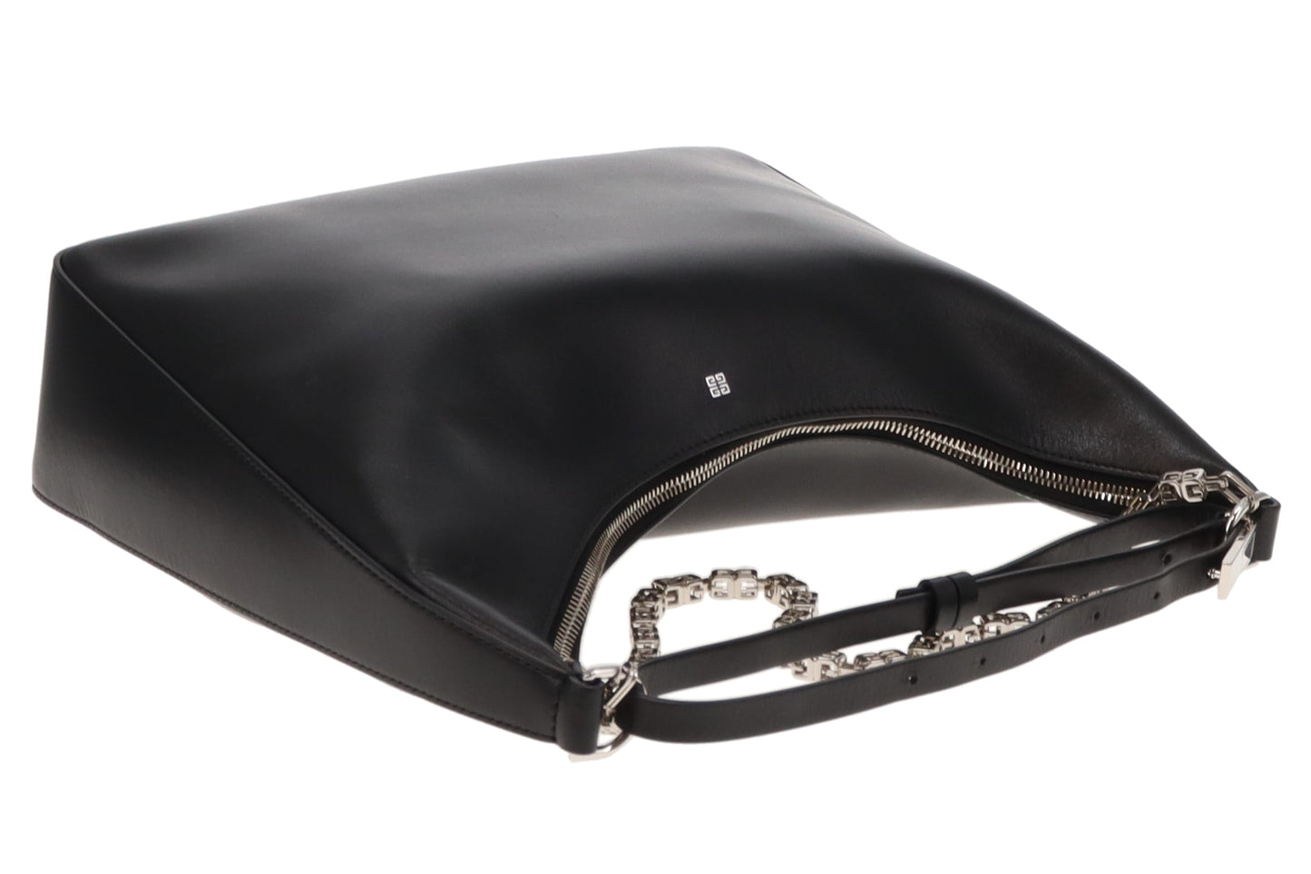 Givenchy Black Leather Moon Cut Out Shoulder Bag