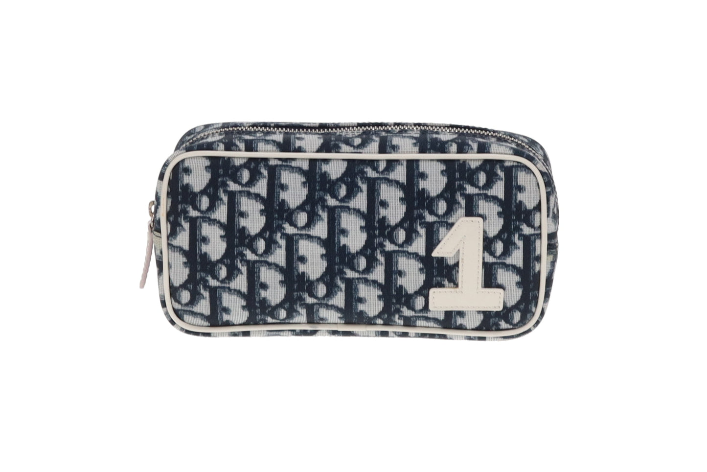 Dior Navy Diorissima Number 1 Zip pouch