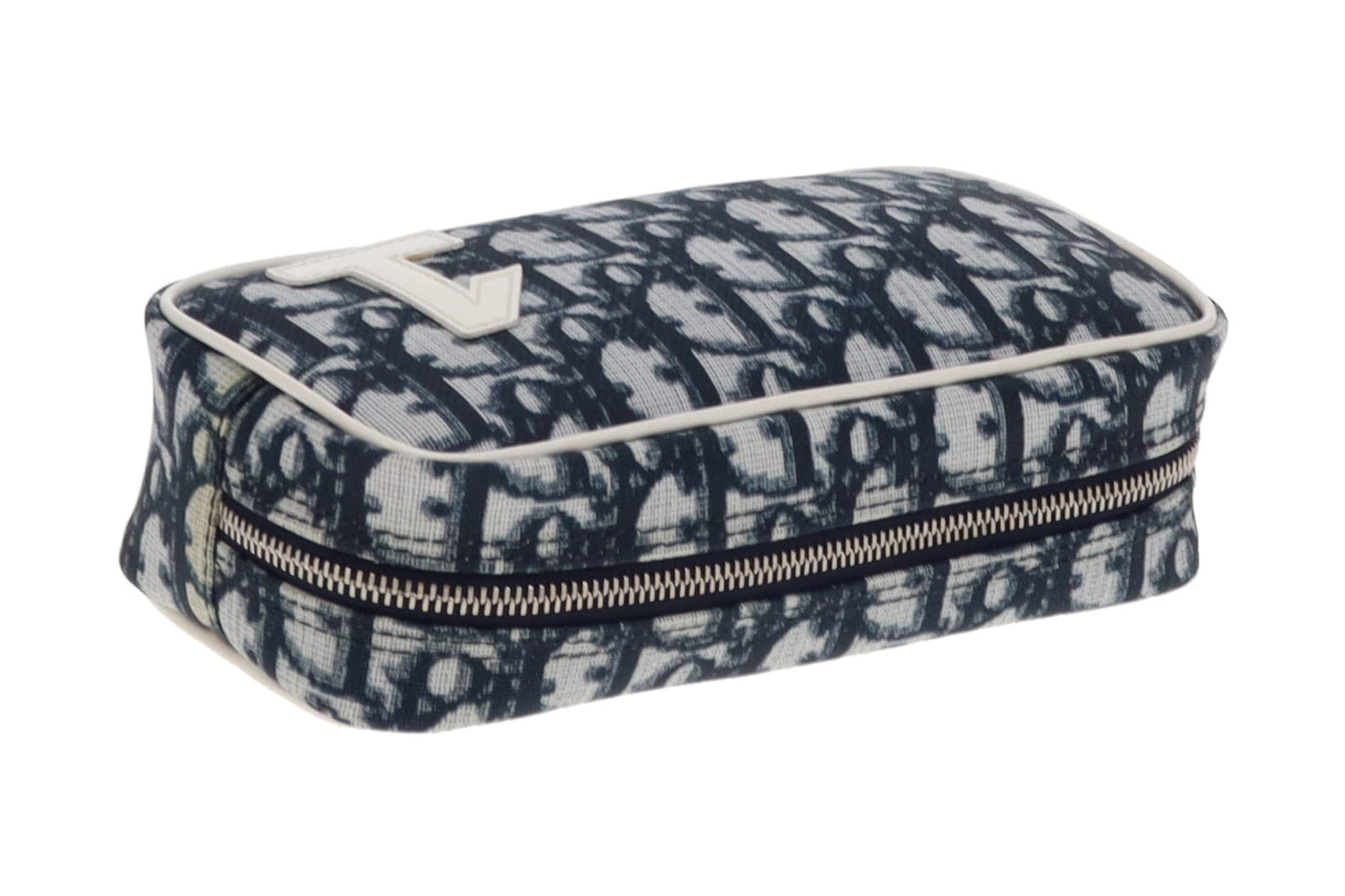 Dior Navy Diorissima Number 1 Zip pouch