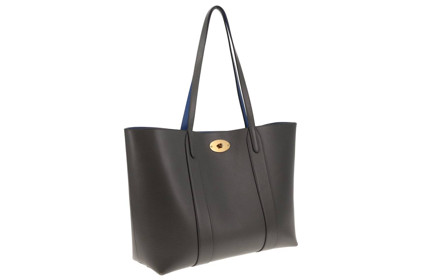 Mulberry Classic Grain Charcoal Bayswater Tote