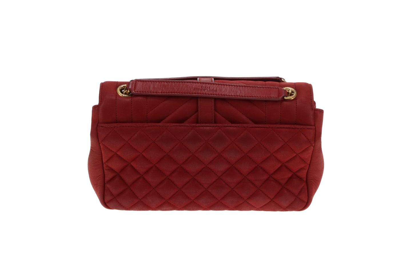 Saint Laurent College Bag Red Mixed Matelasse 2017