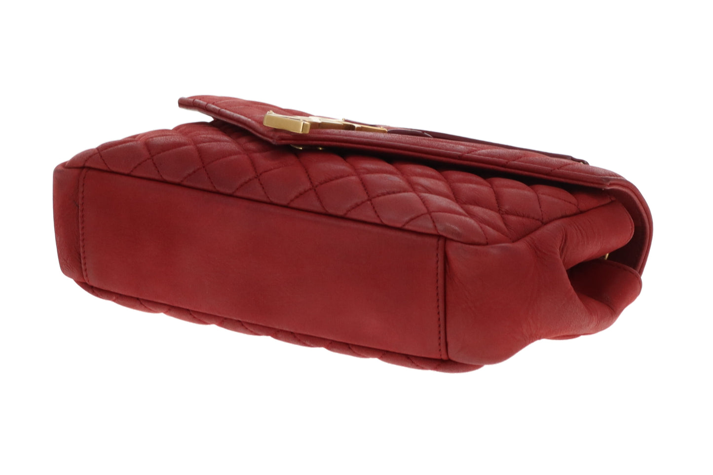 Saint Laurent College Bag Red Mixed Matelasse 2017