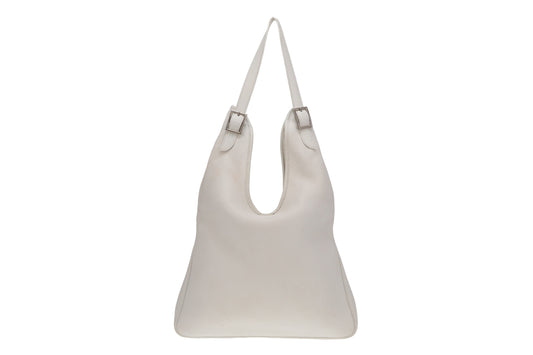 Hermes White Massei PM Shoulder Bag 2000
