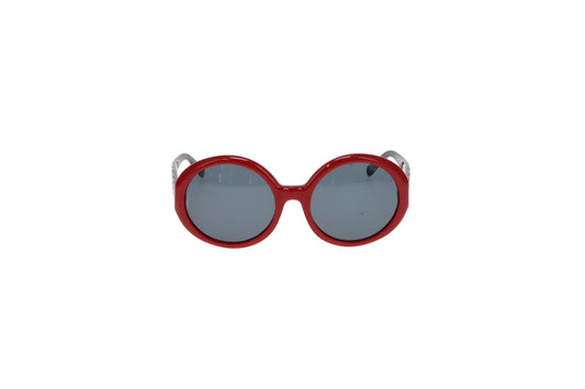 Chanel Oval Lens 5120 Red and Black Sunglasses