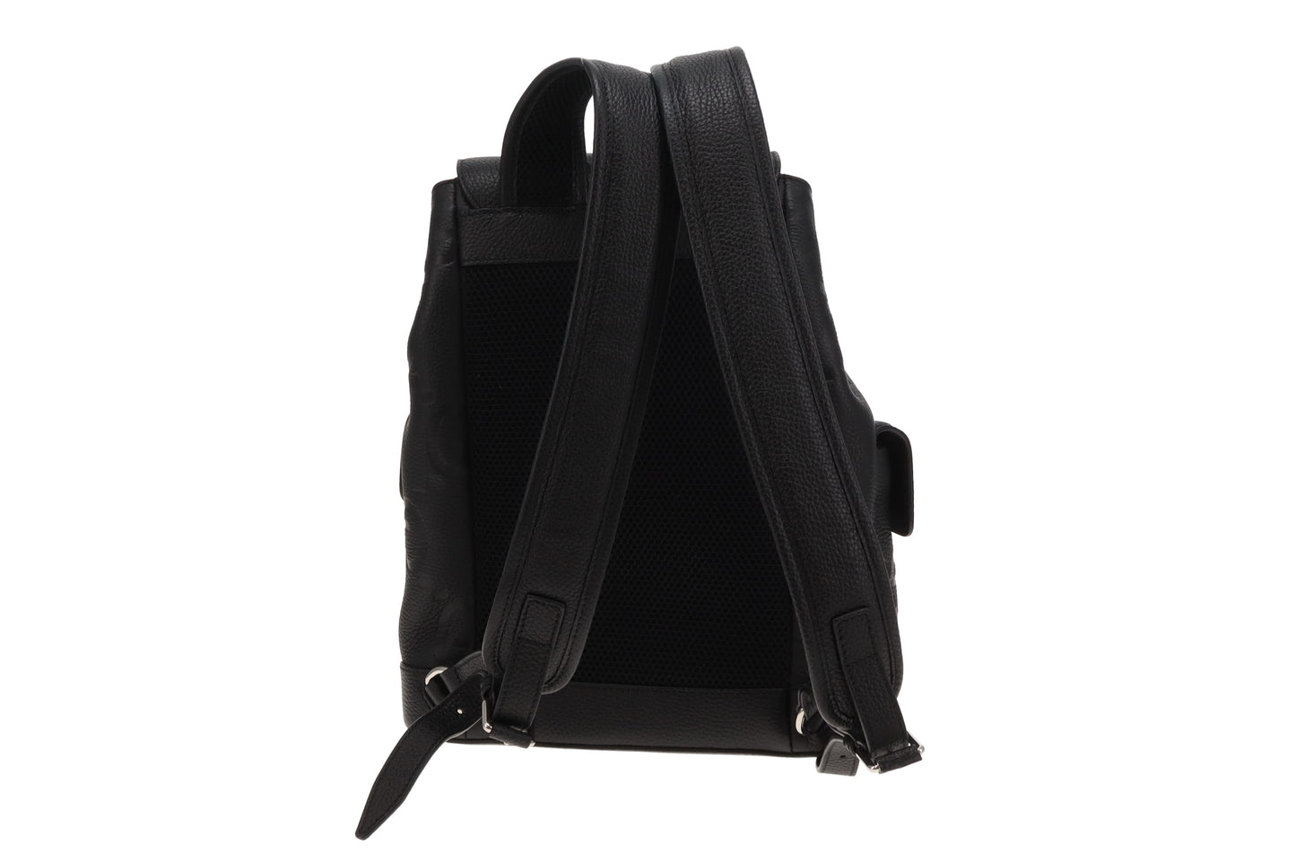 Gucci Black Jumbo GG Leather Small Backpack