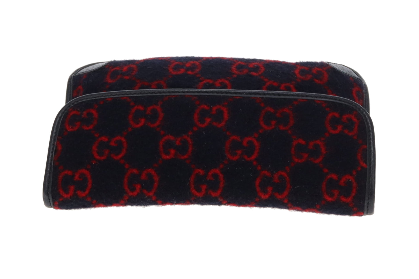 Gucci Waist Bag GG Wool Red and Navy