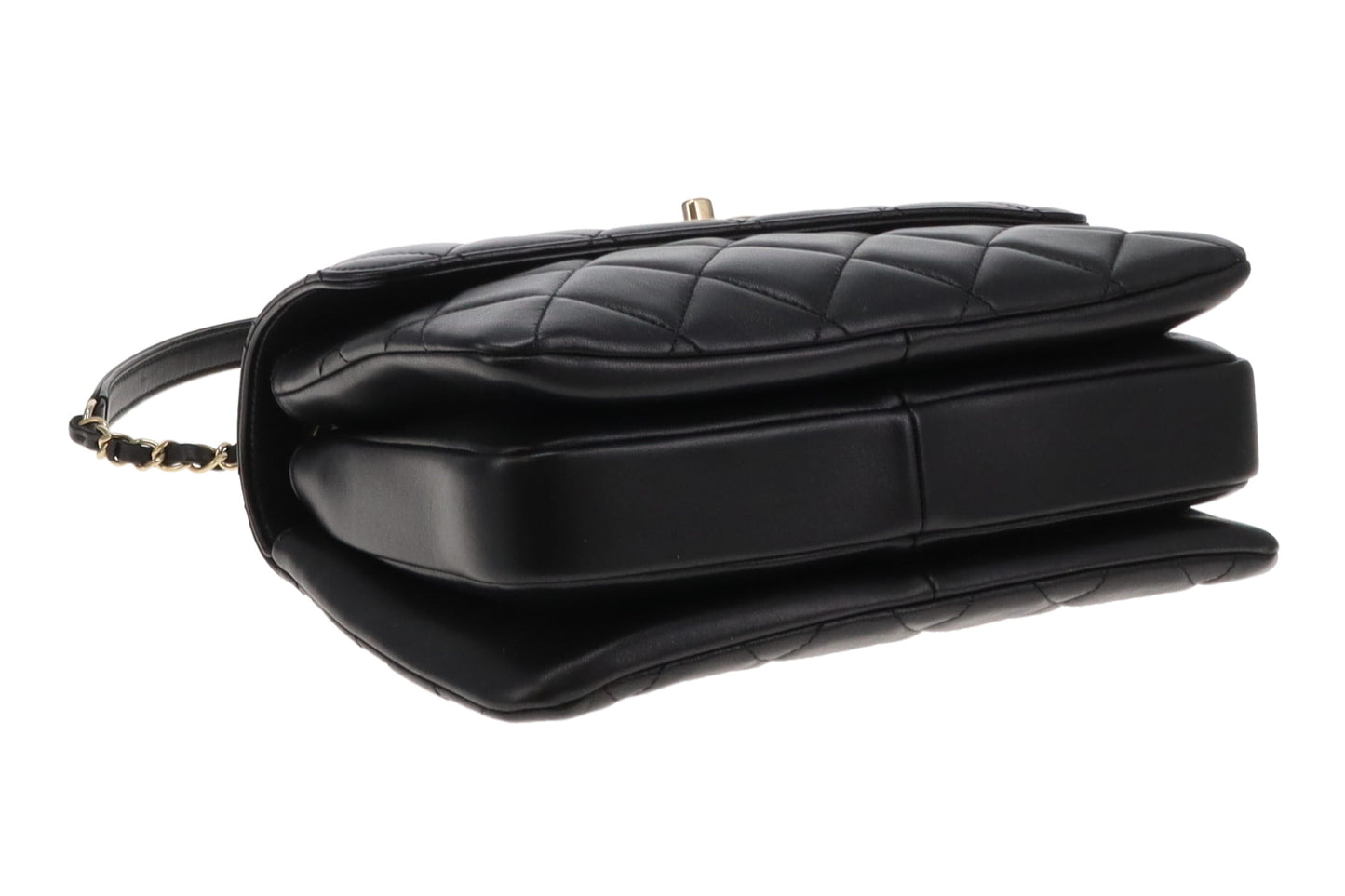 Chanel Black Lambskin GHW Small Trendy CC Top handle (NFID)