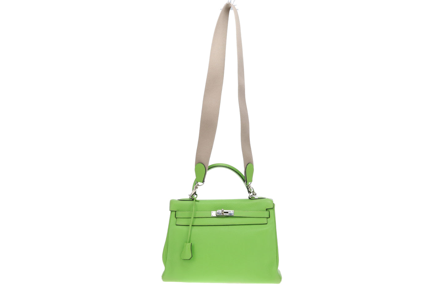 Hermes Kelly 32 Vert Cru Clemence PHW 2003