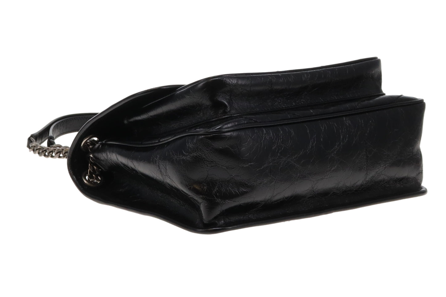Saint Laurent Black Vintage Leather SHW Medium Niki 2024