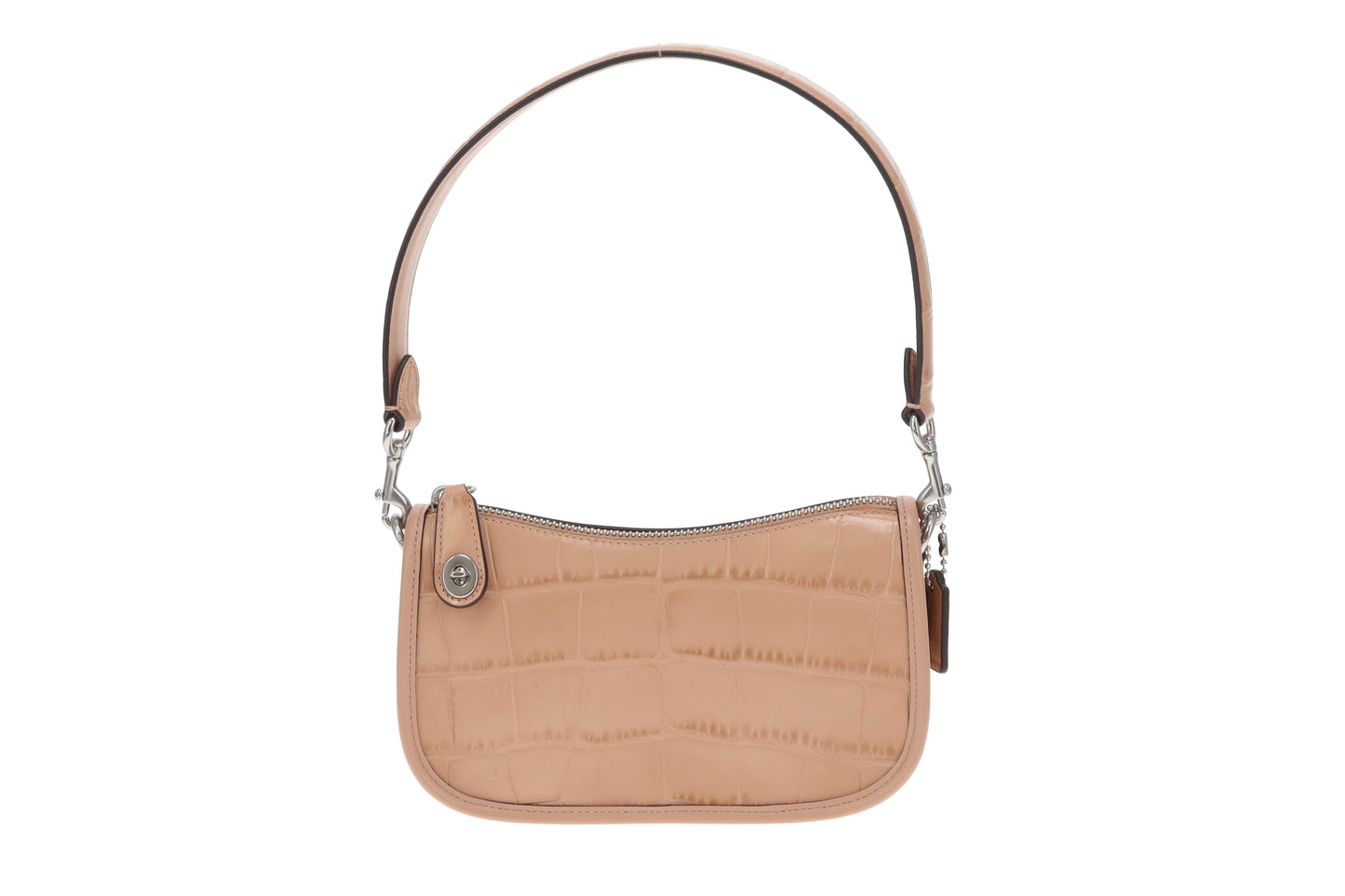 Coach Swinger 20 Bag Beige Croc Embossed