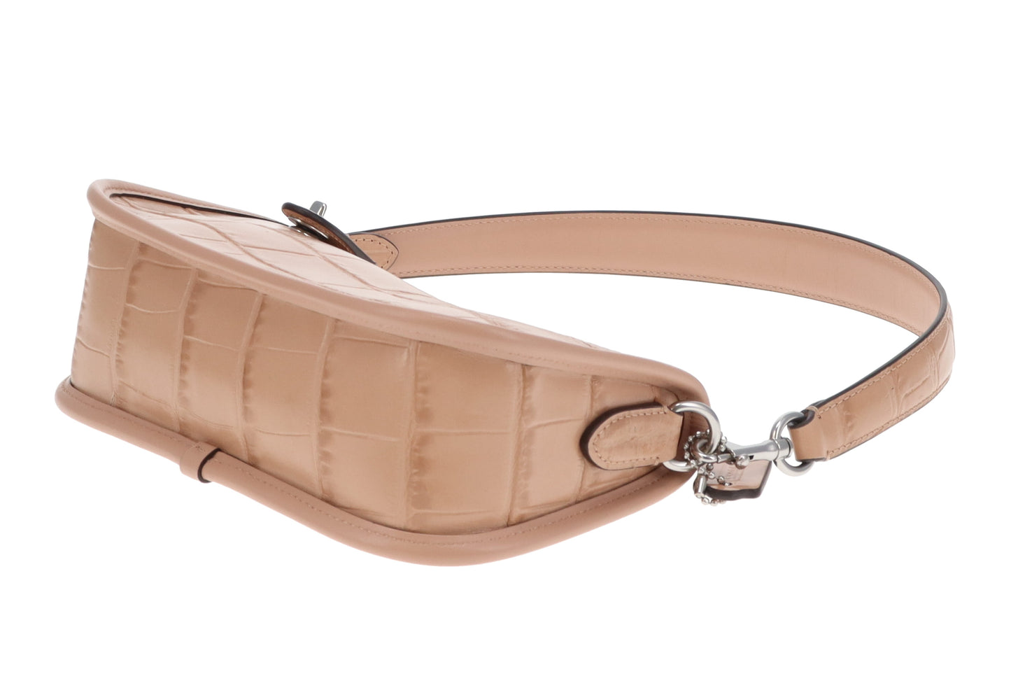 Coach Swinger 20 Bag Beige Croc Embossed