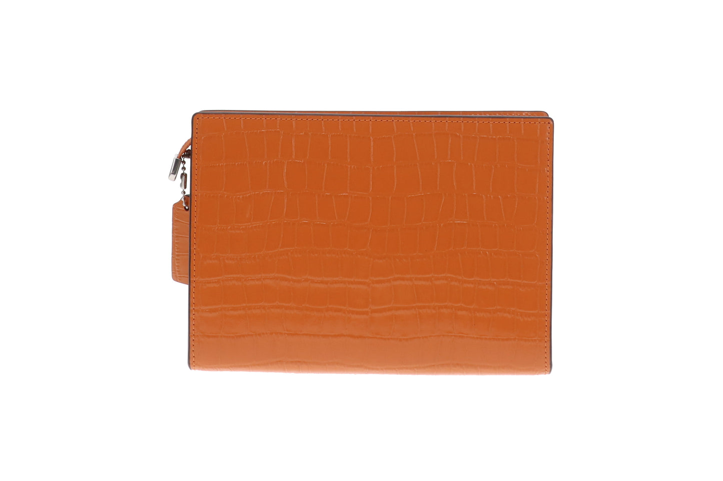Coach Slim Crossbody Orange Croc Embossed