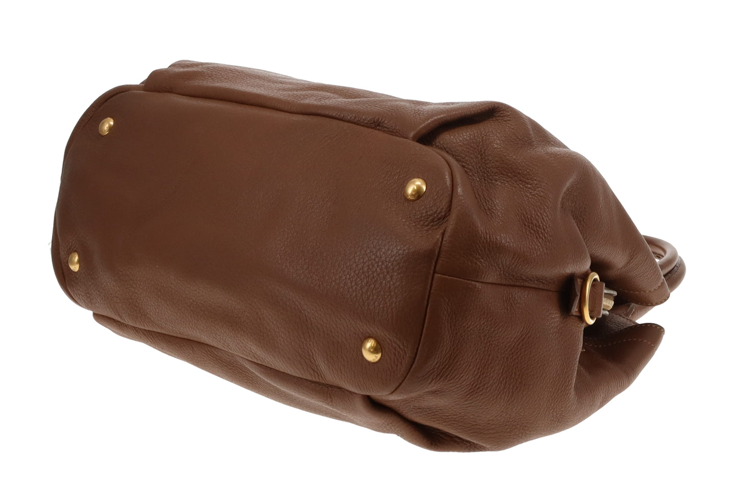Prada Shoulder Bag Dual Zip Tan GHW
