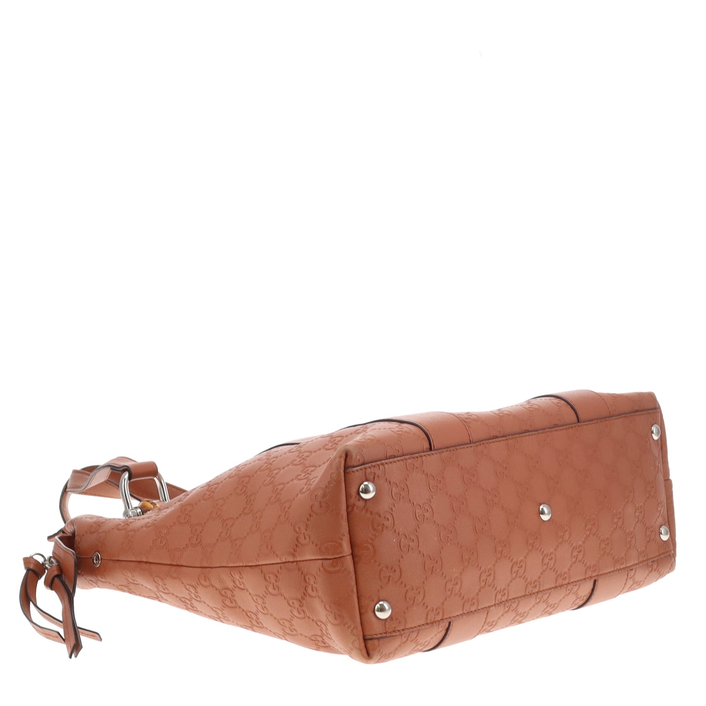 Gucci Tender Bamboo Bar ToteTan Guccissima