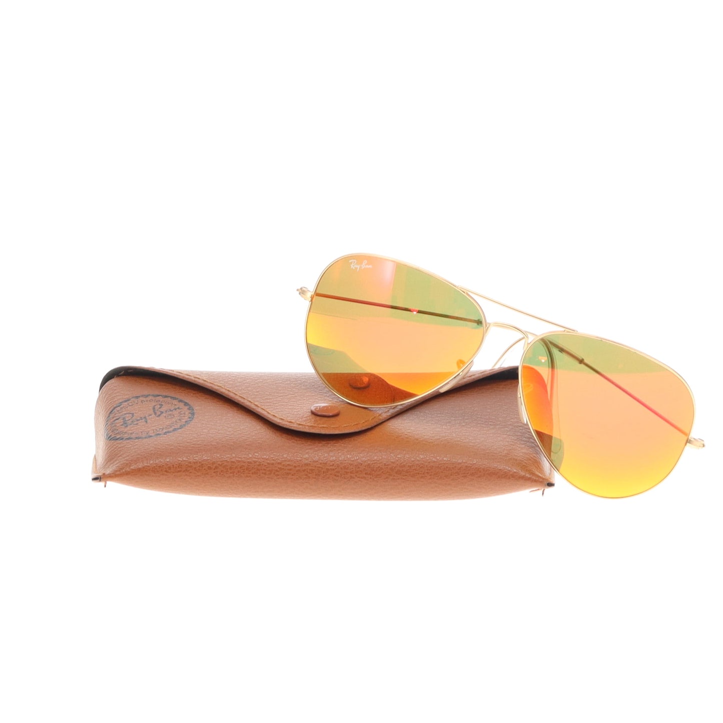 Ray-Ban Aviator Large Metal Red Lens