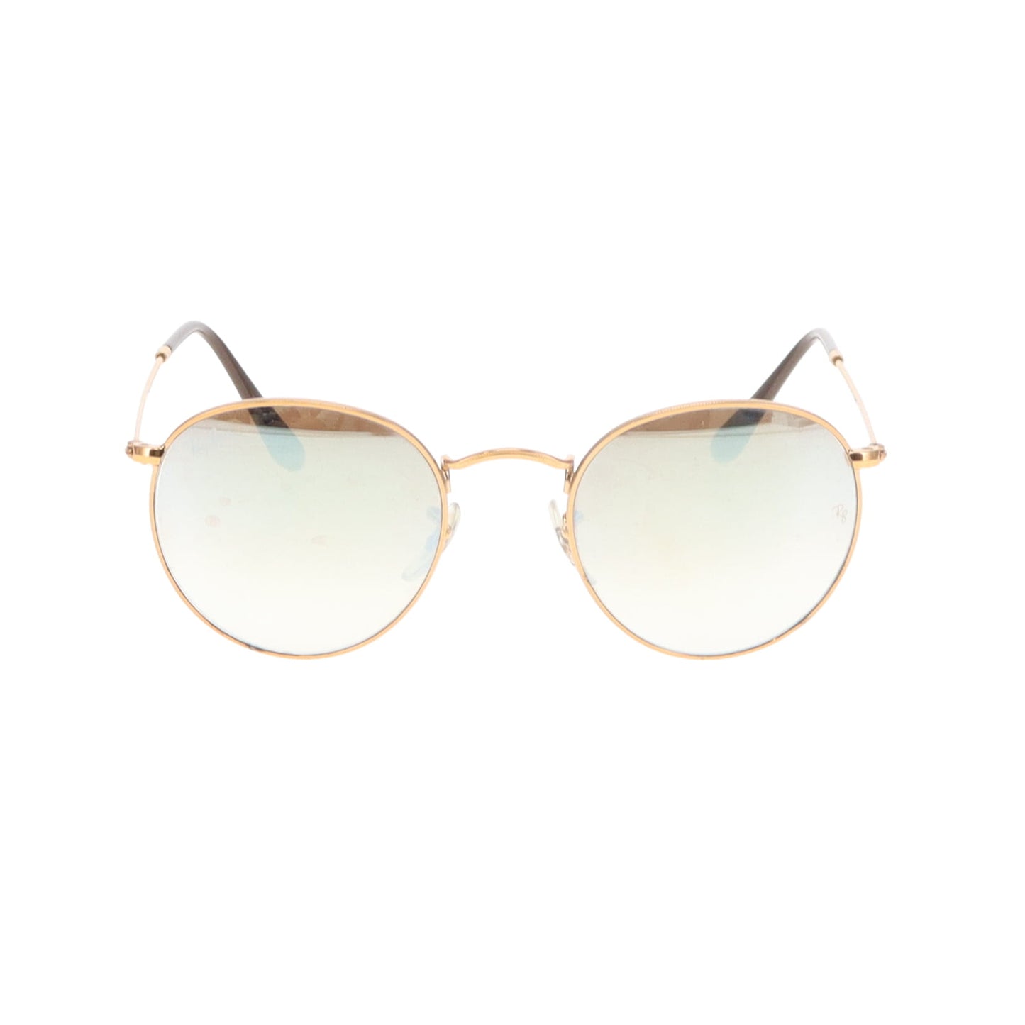 Ray-Ban Round Metal Sunglasses Mirrored Lens
