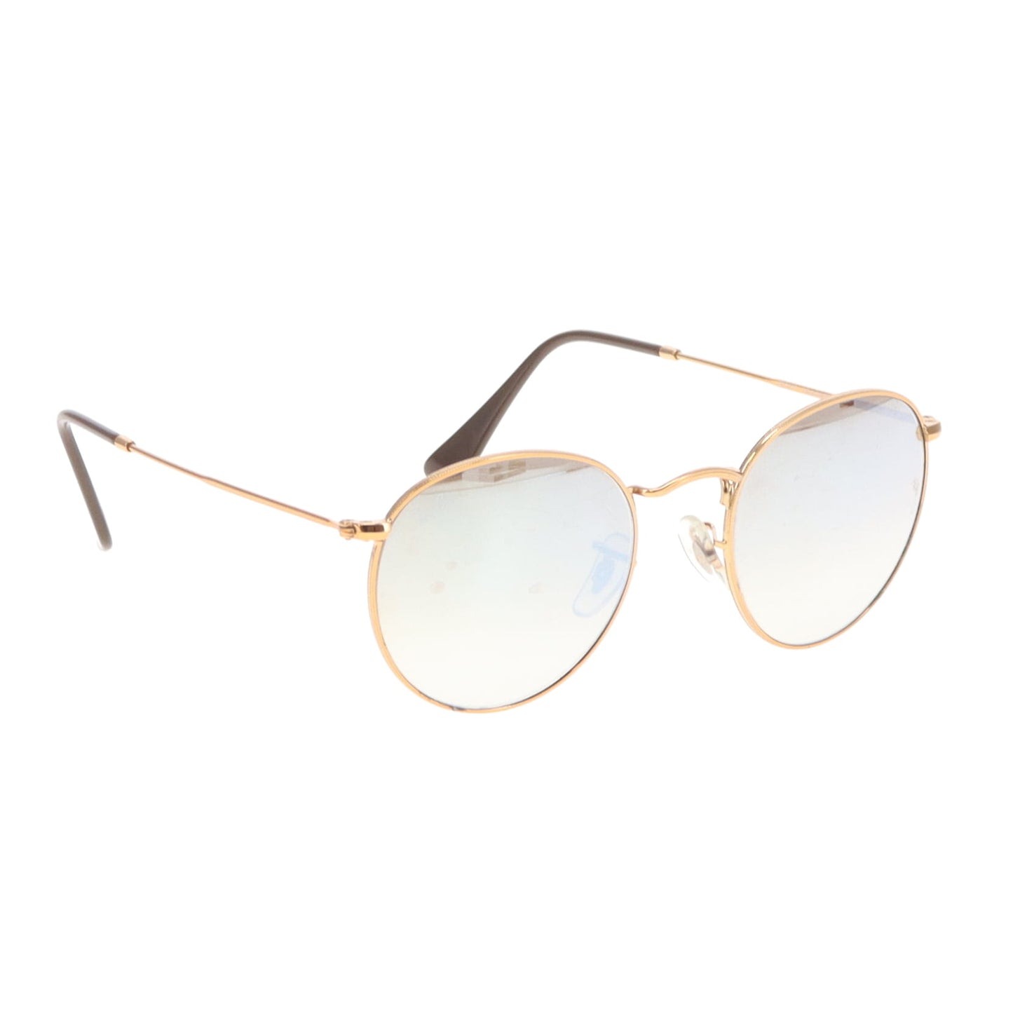 Ray-Ban Round Metal Sunglasses Mirrored Lens