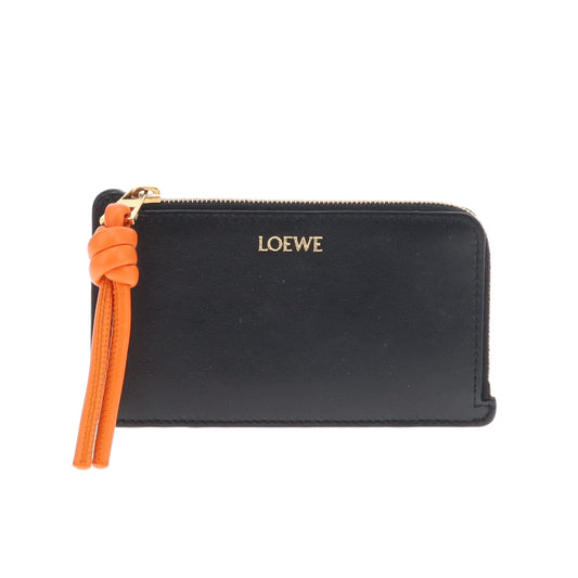 Loewe Knot Cardholder Black/Orange